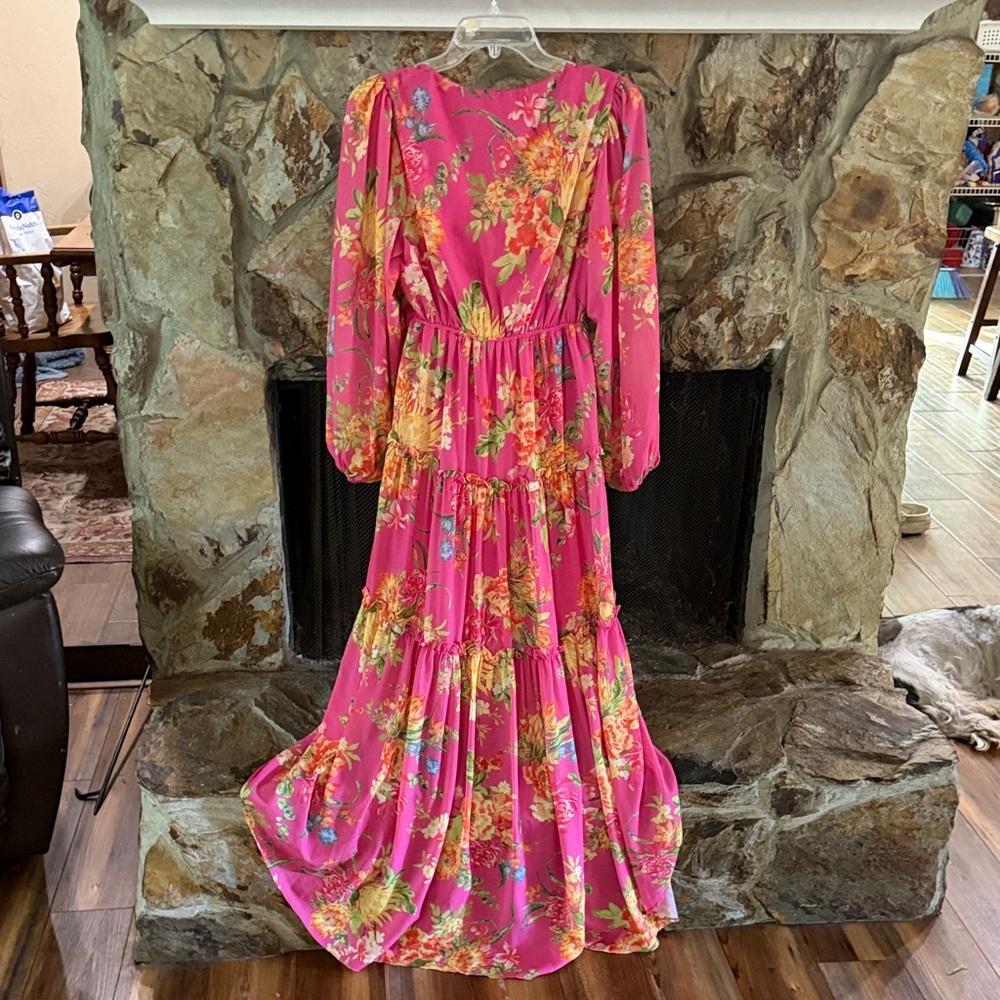 Flying Tomato Pink Floral High Low Dress - Picture 2 of 5